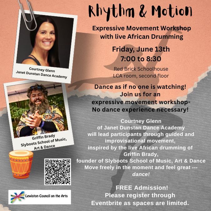 Rhythm and Motion Expressive Movement Workshop with live African Drumming Image